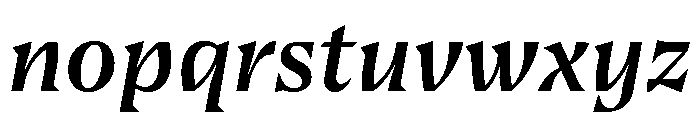 Bluu Suuperstar Medium Italic Font LOWERCASE