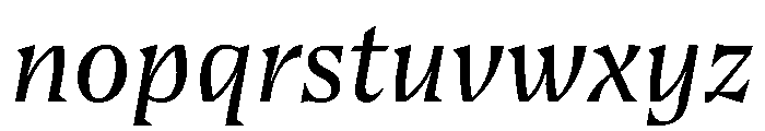 Bluu Suuperstar Regular Italic Font LOWERCASE