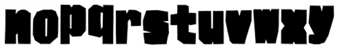 BMF Brohan Black Open Font LOWERCASE