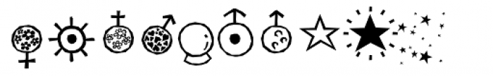 BMF Zodiac Pi Font OTHER CHARS