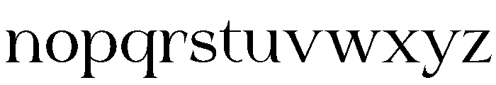 BN Nuance Regular Free Font LOWERCASE