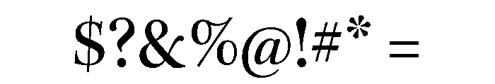 Bodoni Medium Font OTHER CHARS