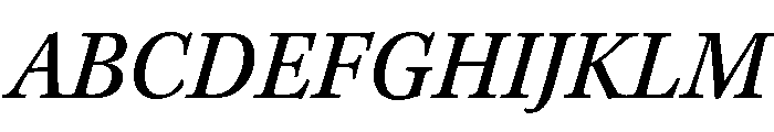 Bodoni Pt Variable Italic Font UPPERCASE