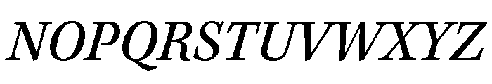 Bodoni Pt Variable Italic Font UPPERCASE
