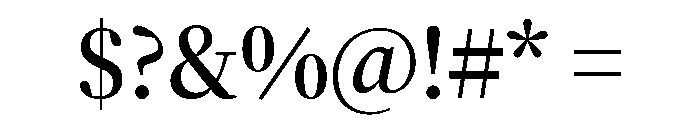 Bodoni Semibold Font OTHER CHARS