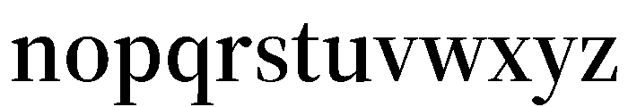 Bodoni Semibold Font LOWERCASE