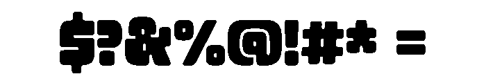 Boiga Fill B Font OTHER CHARS