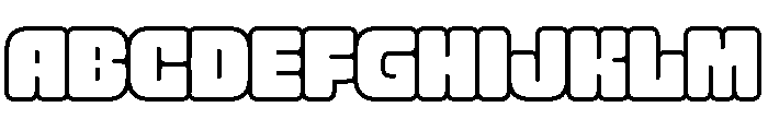 Boiga Outline B Font UPPERCASE