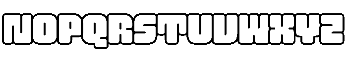 Boiga Outline B Font UPPERCASE