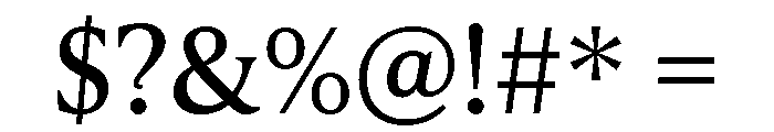 Borax Variable Regular Font OTHER CHARS