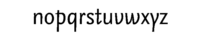 Borel Italic Font LOWERCASE