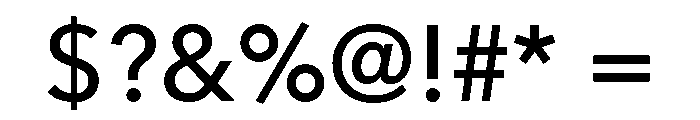 Borel Medium Font OTHER CHARS