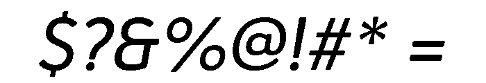 Bouba Round Variable Medium Italic Font OTHER CHARS