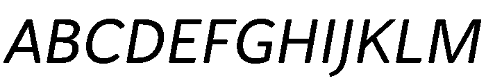 Bouba Round Variable Medium Italic Font UPPERCASE