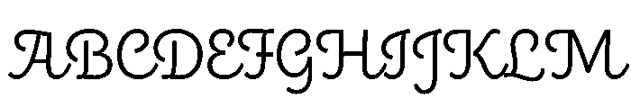 Boucherie Cursive Light Font UPPERCASE