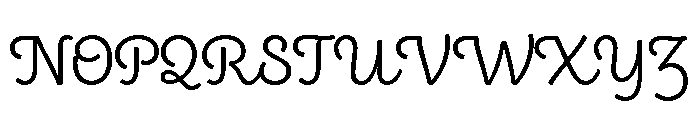 Boucherie Cursive Light Font UPPERCASE