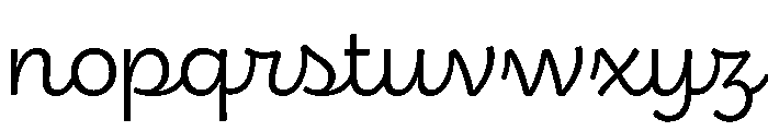 Boucherie Cursive Light Font LOWERCASE
