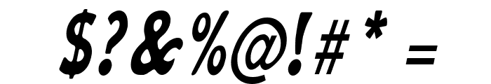 Bobo Thin Italic Font OTHER CHARS