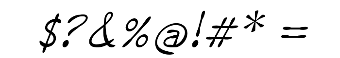 BoddingtonItalic Font OTHER CHARS
