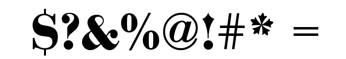 Bodoni-Bold-Regular Font OTHER CHARS