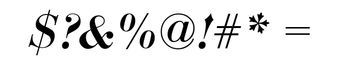 Bodoni-Display-DemiItalic Font OTHER CHARS
