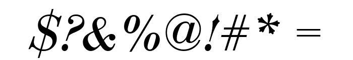 Bodoni-Italic Font OTHER CHARS