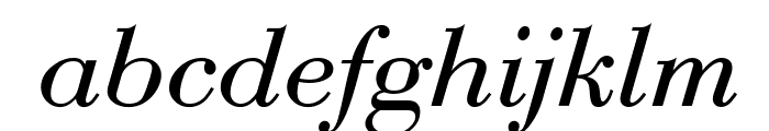 Bodoni-Italic Font LOWERCASE