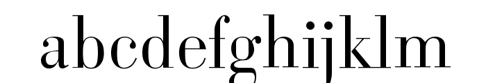 BodoniSerial-Light-Regular Font LOWERCASE