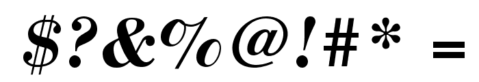 BodoniStd-BoldItalic Font OTHER CHARS