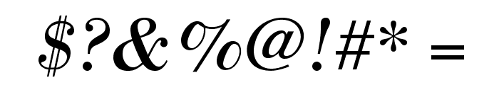 BodoniStd-Italic Font OTHER CHARS