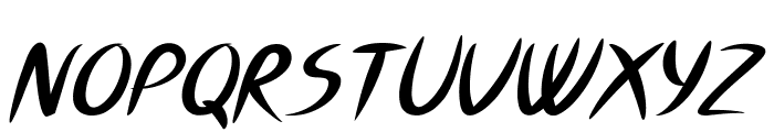 Botan-BoldItalic Font UPPERCASE