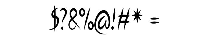 Botan-CondensedRegular Font OTHER CHARS