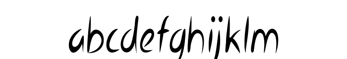 Botan-CondensedRegular Font LOWERCASE