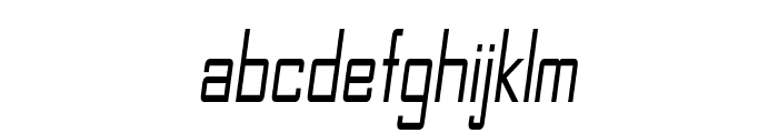 Botto-CondensedItalic Font LOWERCASE