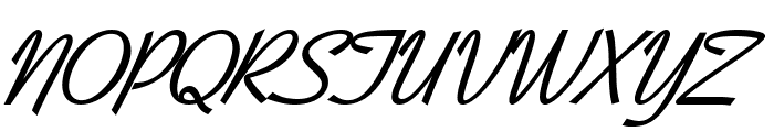 Bow Bold Italic Font UPPERCASE