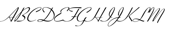 Bow Italic Font UPPERCASE