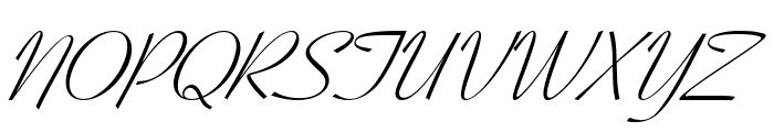 Bow Italic Font UPPERCASE