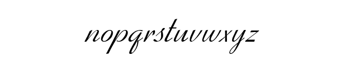 Bow Italic Font LOWERCASE