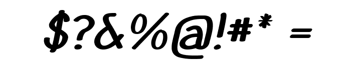 Boxie-BoldItalic Font OTHER CHARS