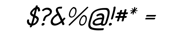 BoxieItalic Font OTHER CHARS