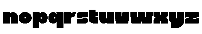 BOLD NUMEZ Regular Font LOWERCASE