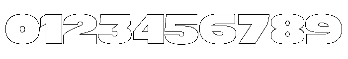 BOLDUM Bold Line Font OTHER CHARS