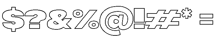 BOLDUM Bold LineThick Font OTHER CHARS
