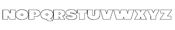 BOLDUM Bold LineThick Font LOWERCASE