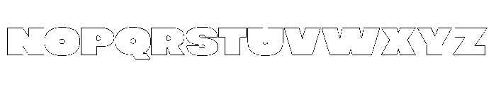 BOLDUM Bold Line Font LOWERCASE