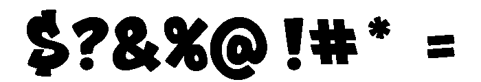 BOMBSKID Regular Font OTHER CHARS