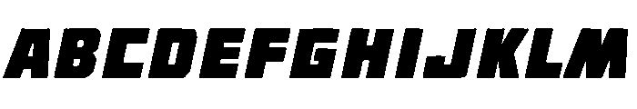 BOSSON Italic Font UPPERCASE