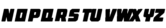 BOSSON Italic Font UPPERCASE