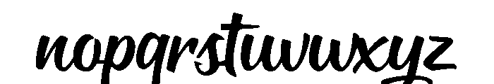 BoardingQuickly-Regular Font LOWERCASE