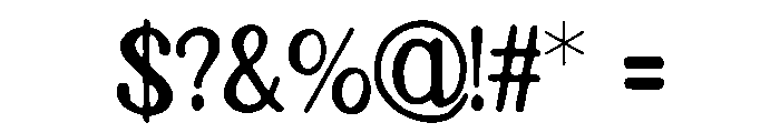 Boarfang Font OTHER CHARS